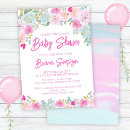 Search for peach and pink baby shower invitations Modern