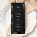 Search for black and silver wedding menus Elegant