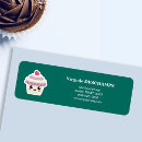 Search for cupcakes return address labels Kawaii