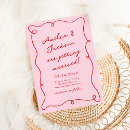 Search for red and pink wedding invitations Doodle