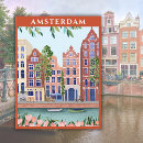 Search for amsterdam vacation postcards Illustration