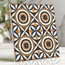 Search for blue yellow geometric pattern tiles Retro
