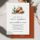 Search for western wedding invitations Cactus cacti