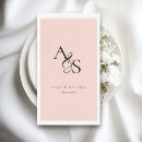 Search for blush pink wedding napkins Black