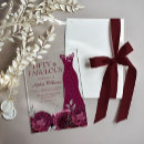 Search for maroon birthday invitations Party