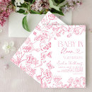Search for vintage floral baby shower invitations Chinoiserie