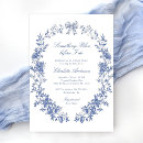 Search for something blue bridal shower invitations Botanical