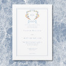 Search for pastel blue wedding invitations Botanical