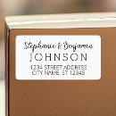 Search for modern bride return address labels Script