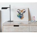 Search for goat clocks Watercolor