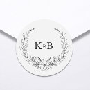 Search for monogram wreath stickers Classic