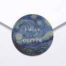 Search for night wedding stickers Van gogh