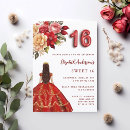 Search for red white gold invitations Roses