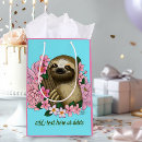 Search for sloth gift bags Pink