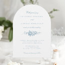 Search for blue toile invitations Blue and white floral