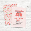 Search for 6 year old girl birthday invitations Colourful