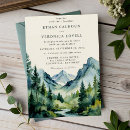 Search for watercolor map wedding invitations Rustic