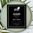 Search for 4x5 graduation invitations announcements Black and white