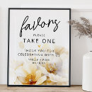 Search for favors please take one signs Floral