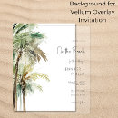 Search for palms wedding invitations Tropical