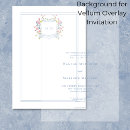 Search for vellum overlay wedding invitations Botanical