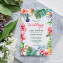 Search for hawaiian luau wedding invitations Hibiscus