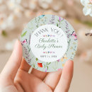 Search for baby shower favour stickers A little wildflower
