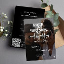 Search for free wedding invitations Black and white