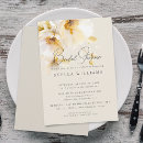Search for white and gold bridal shower invitations Chic
