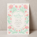 Search for wildflower baby shower invitations Pink