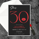 Search for red and black party invitations Typography