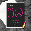 Search for lips cards invites 30th