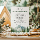 Search for adventure baby boy shower invitations Mountains