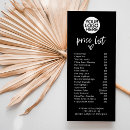 Search for service lists price lists For her