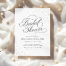 Search for black and ivory bridal shower invitations Simple