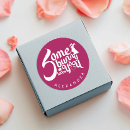 Search for love script stickers Red and white