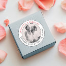 Search for red white wedding stickers Thank you