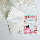 Search for girl quinceanera invitations Watercolor floral