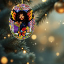 Search for stained glass pattern christmas tree decorations Floral