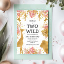 Search for monkey 2nd birthday invitations Modern