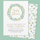 Search for greenery eucalyptus baby shower invitations Watercolor