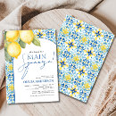 Search for mediterranean bridal shower invitations Watercolor