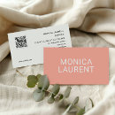 Search for peach business cards Qr code