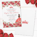 Search for elegant red quinceanera invitations 15th birthday party