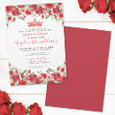 Search for red quinceanera invitations Princess tiara crown