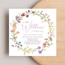 Search for little wildflower baby girl shower invitations Simple