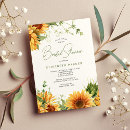Search for sunflower bridal shower invitations Foliage
