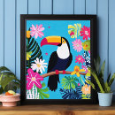 Search for tropical bird art Toucan