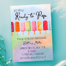 Search for popsicle baby pregnancy invitations Watercolor
