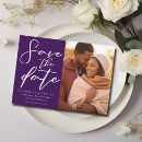 Search for royal purple save the dates Modern